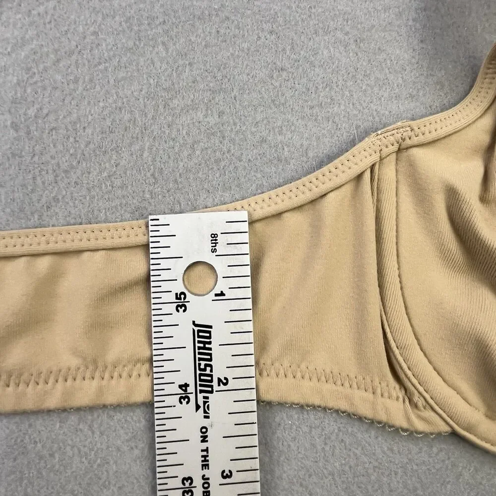 Wacoal Body By Wacoal T-Back Front Close Bra Size 34B Nude Toast Underwire